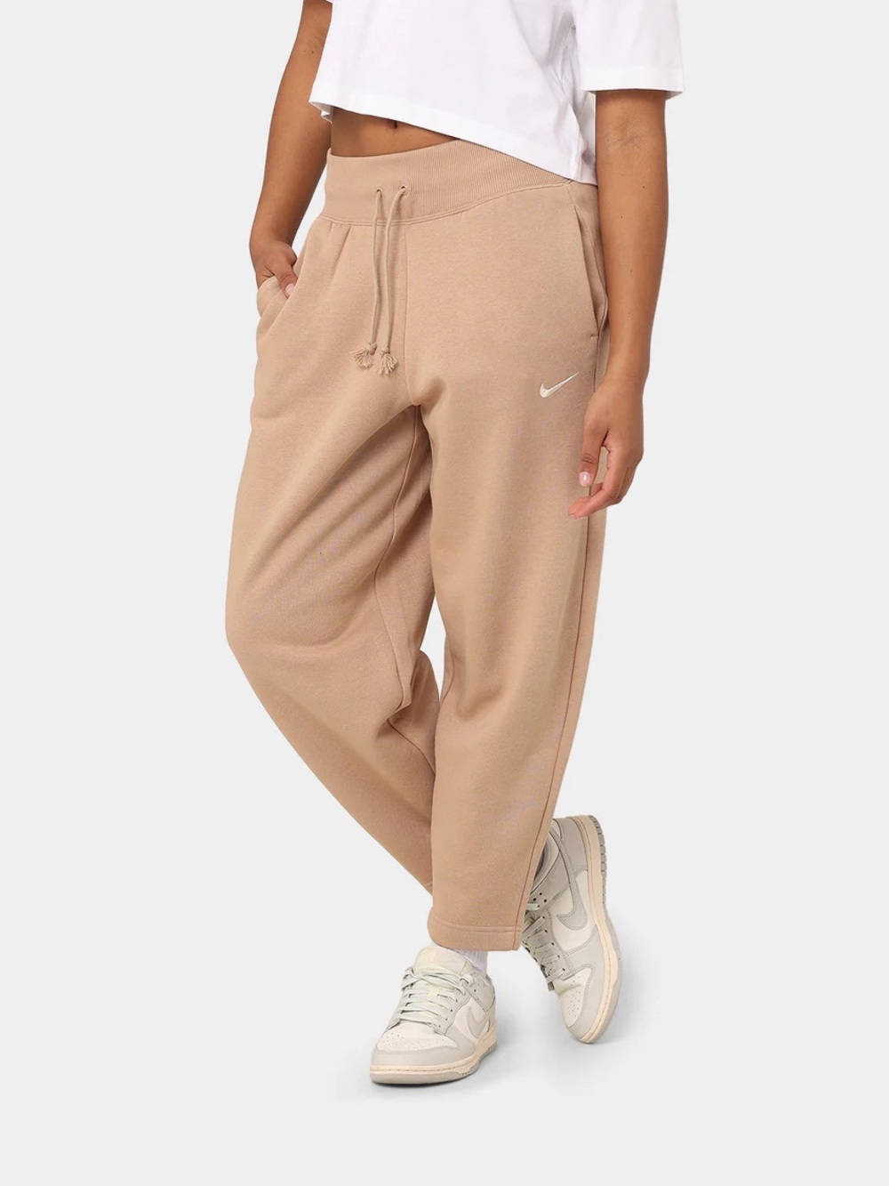 Nike Phoenix Fleece High Rise Curve Pants - M